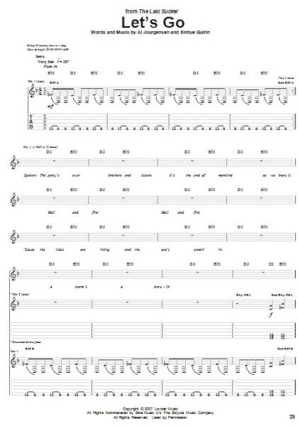 open zoom image for Let's Go - Guitar TAB, New, Main