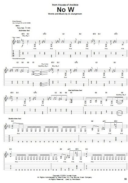 open zoom image for No W - Guitar TAB, New, Main