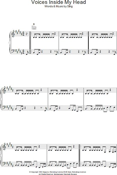 open zoom image for Voices Inside My Head - Piano/Vocal/Guitar, New, Main