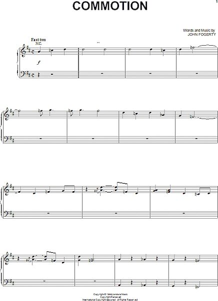 open zoom image for Commotion - Piano/Vocal/Guitar, New, Main