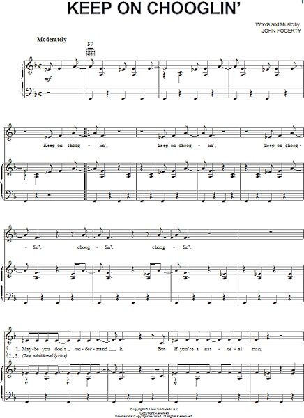 open zoom image for Keep On Chooglin' - Piano/Vocal/Guitar, New, Main