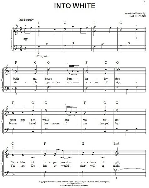 open zoom image for Into White - Easy Piano, New, Main