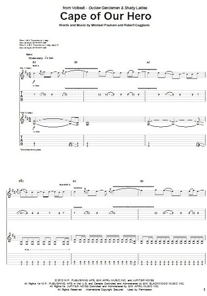 open zoom image for Cape Of Our Hero - Guitar TAB, New, Main