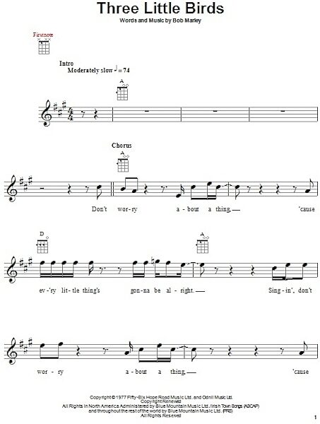 open zoom image for Three Little Birds - Ukulele, New, Main