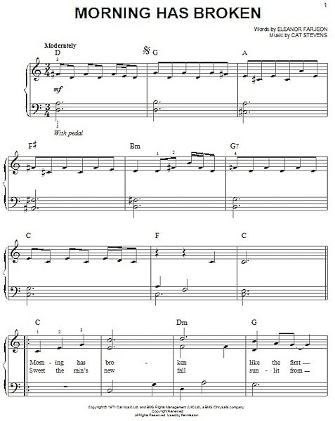 open zoom image for Morning Has Broken - Easy Piano, New, Main