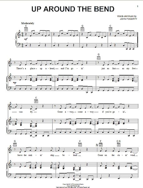 open zoom image for Up Around The Bend - Piano/Vocal/Guitar, New, Main