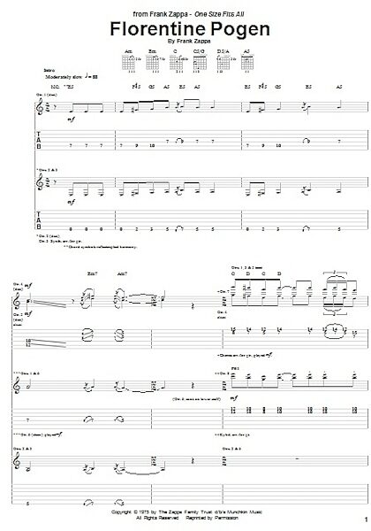 open zoom image for Florentine Pogen - Guitar TAB, New, Main