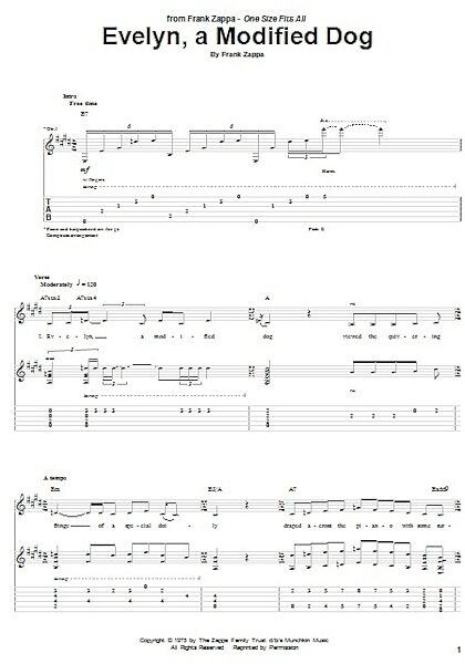 open zoom image for Evelyn, A Modified Dog - Guitar TAB, New, Main