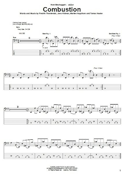 open zoom image for Combustion - Bass Tab, New, Main