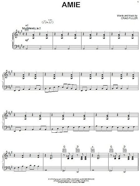 open zoom image for Amie - Piano/Vocal/Guitar, New, Main