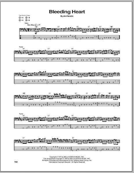 open zoom image for Bleeding Heart - Bass Tab, New, Main