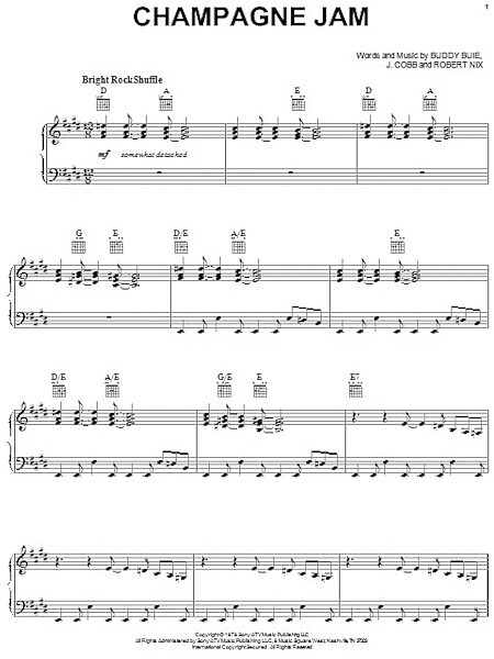 open zoom image for Champagne Jam - Piano/Vocal/Guitar, New, Main