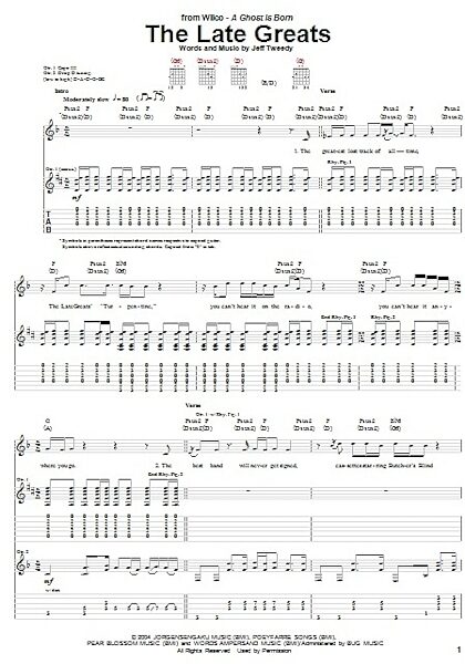 open zoom image for The Late Greats - Guitar TAB, New, Main