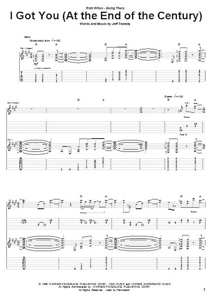 open zoom image for I Got You (At The End Of The Century) - Guitar TAB, New, Main