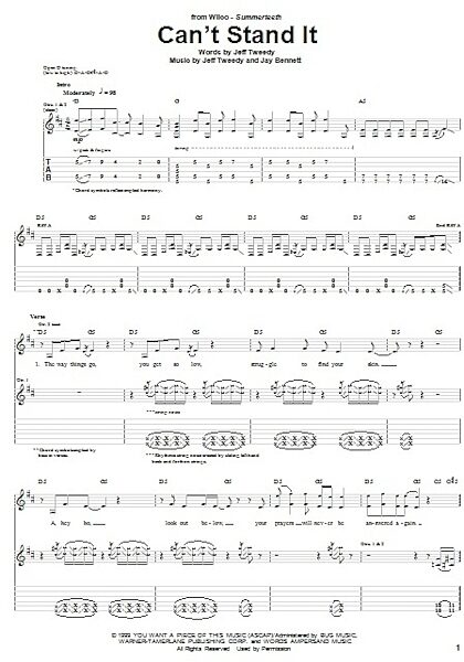 open zoom image for Can't Stand It - Guitar TAB, New, Main