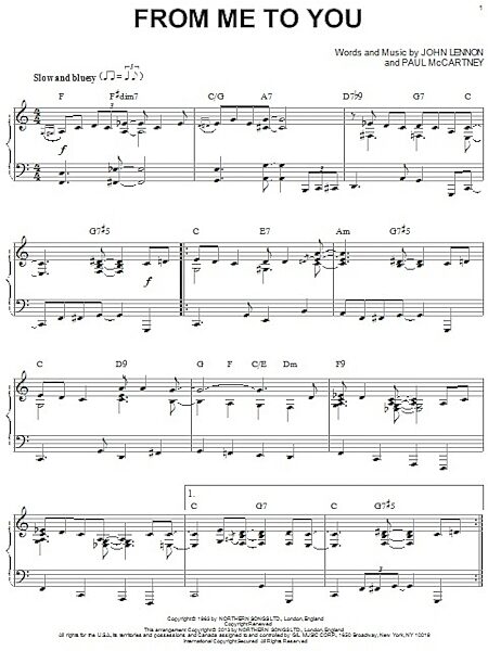 open zoom image for From Me To You - Piano Solo, New, Main