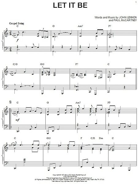 open zoom image for Let It Be - Piano Solo, New, Main