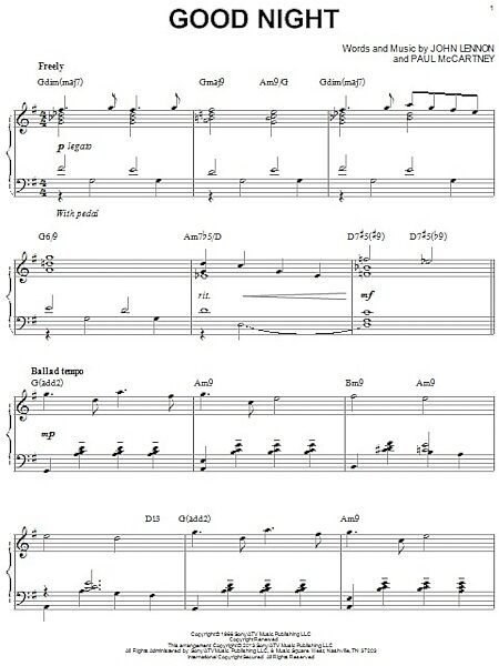open zoom image for Good Night - Piano Solo, New, Main