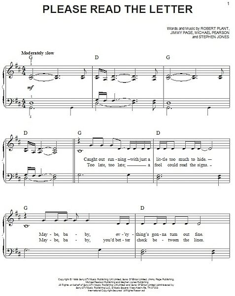open zoom image for Please Read The Letter - Easy Piano, New, Main