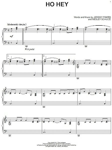 open zoom image for Ho Hey - Piano Solo, New, Main