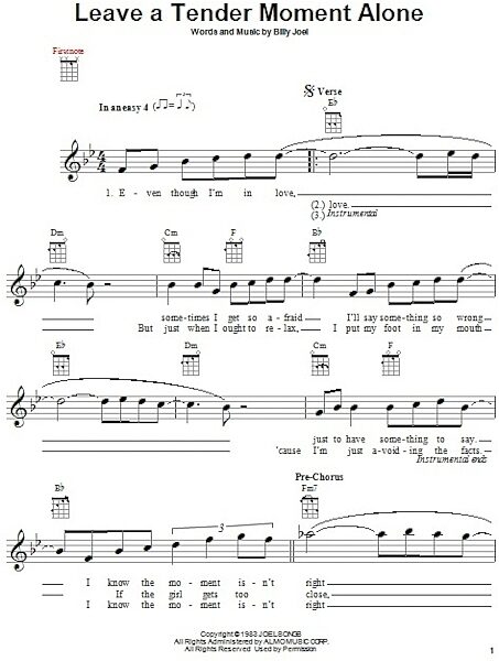open zoom image for Leave A Tender Moment Alone - Ukulele, New, Main