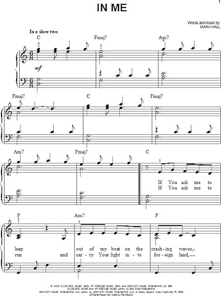 open zoom image for In Me - Easy Piano, New, Main