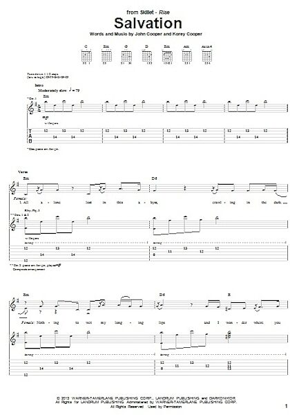 open zoom image for Salvation - Guitar TAB, New, Main