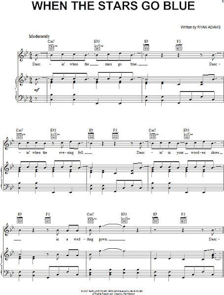 open zoom image for When The Stars Go Blue - Piano/Vocal/Guitar, New, Main
