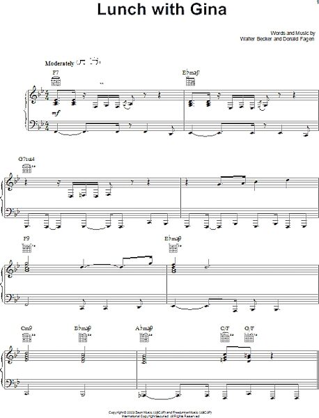 open zoom image for Lunch With Gina - Piano/Vocal/Guitar, New, Main