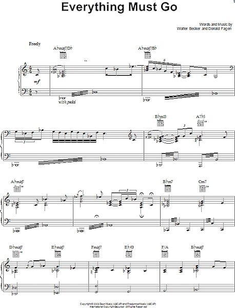 open zoom image for Everything Must Go - Piano/Vocal/Guitar, New, Main