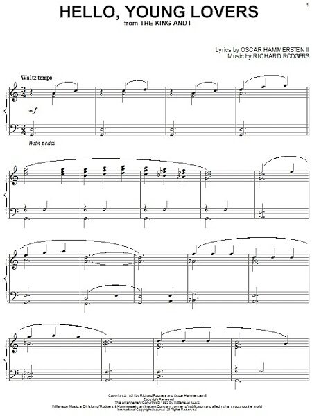 open zoom image for Hello, Young Lovers - Piano Solo, New, Main