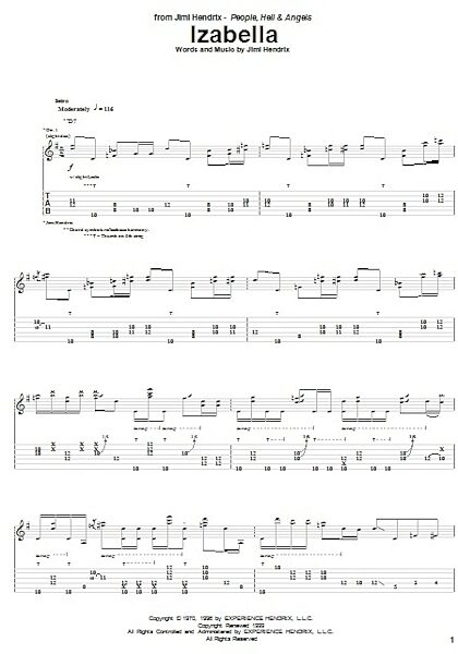 open zoom image for Izabella - Guitar TAB, New, Main
