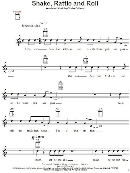 open zoom image for Shake, Rattle And Roll - Ukulele, New, Main