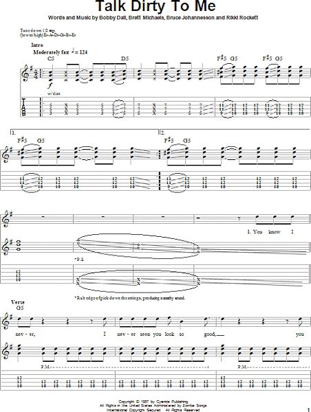 open zoom image for Talk Dirty To Me - Guitar Tab Play-Along, New, Main