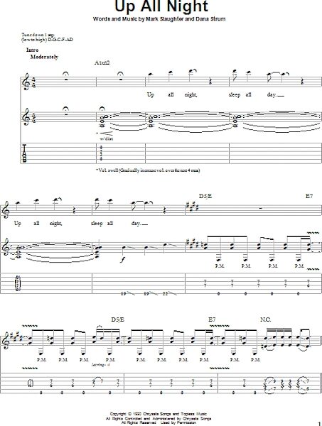 open zoom image for Up All Night - Guitar Tab Play-Along, New, Main