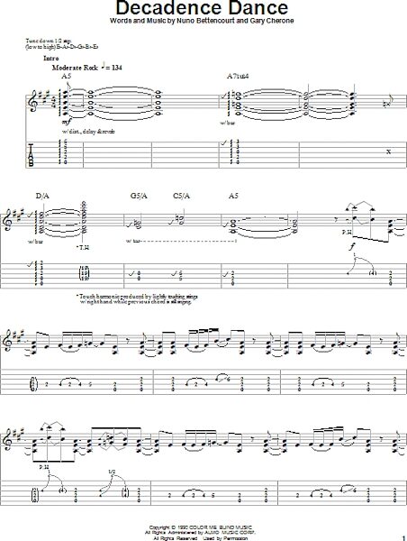 open zoom image for Decadence Dance - Guitar Tab Play-Along, New, Main