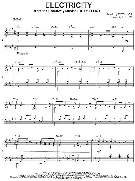 open zoom image for Electricity - Piano Solo, New, Main