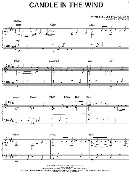 open zoom image for Candle In The Wind - Piano Solo, New, Main