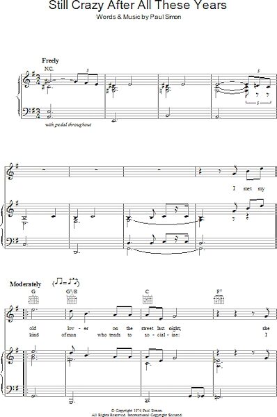 open zoom image for Still Crazy After All These Years - Piano/Vocal/Guitar, New, Main