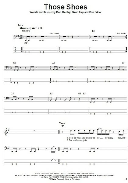 open zoom image for Those Shoes - Bass Tab, New, Main