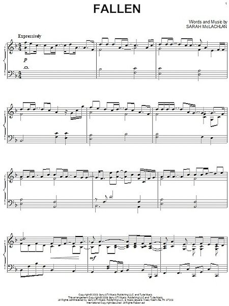 open zoom image for Fallen - Piano Solo, New, Main