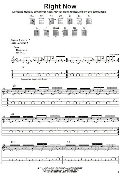 open zoom image for Right Now - Easy Guitar with TAB, New, Main