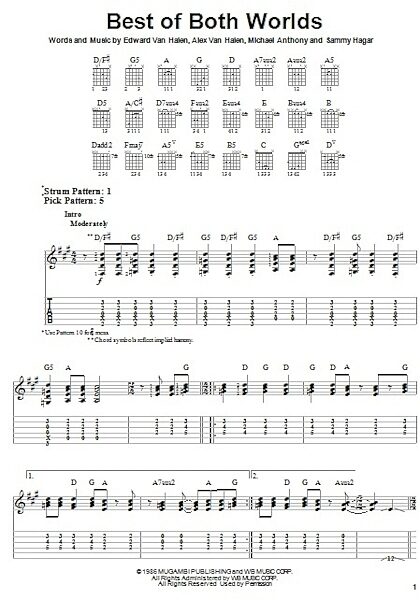 open zoom image for Best Of Both Worlds - Easy Guitar with TAB, New, Main