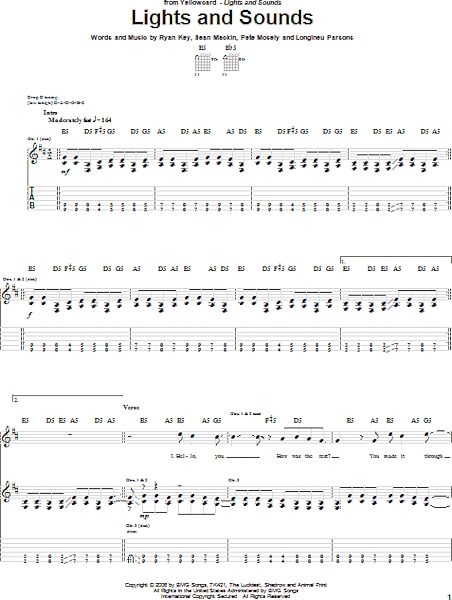 open zoom image for Lights And Sounds - Guitar TAB, New, Main