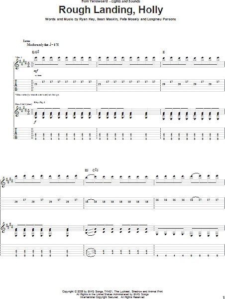 open zoom image for Rough Landing, Holly - Guitar TAB, New, Main