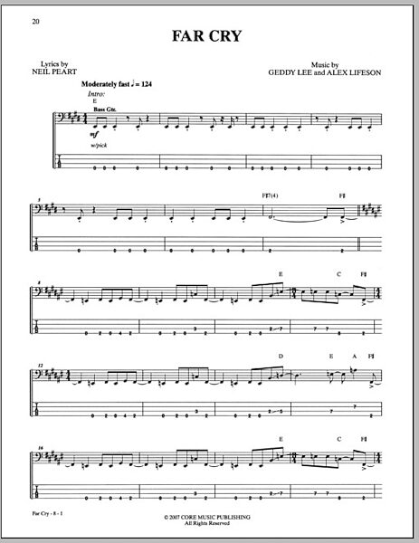 open zoom image for Far Cry - Bass Tab, New, Main