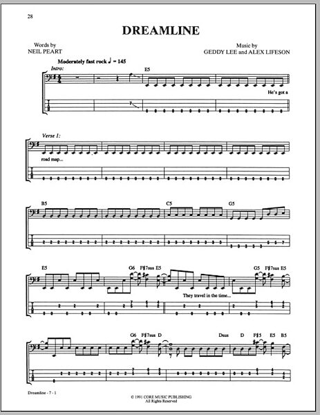 open zoom image for Dreamline - Bass Tab, New, Main