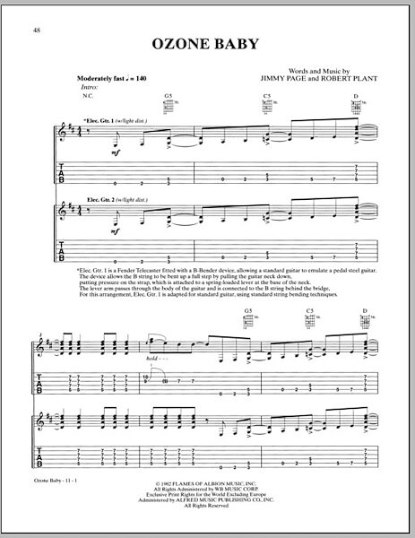 open zoom image for Ozone Baby - Guitar TAB, New, Main