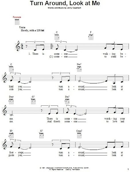 open zoom image for Turn Around, Look At Me - Ukulele, New, Main
