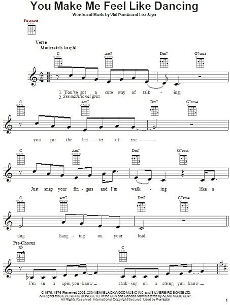 open zoom image for You Make Me Feel Like Dancing - Ukulele, New, Main